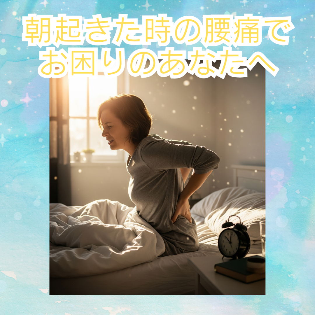 朝の腰痛、原因は「水不足」かも？